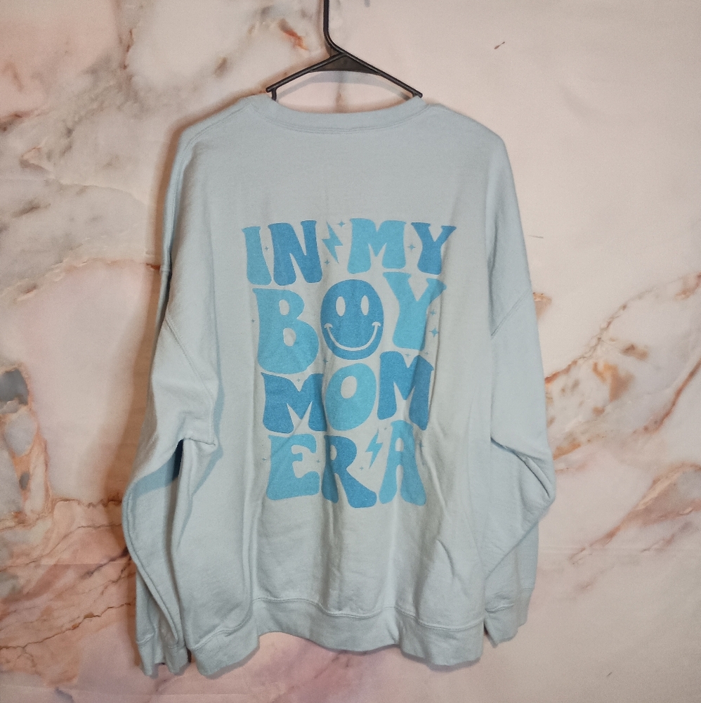 Boy Mom Era Blue Sweatshirt